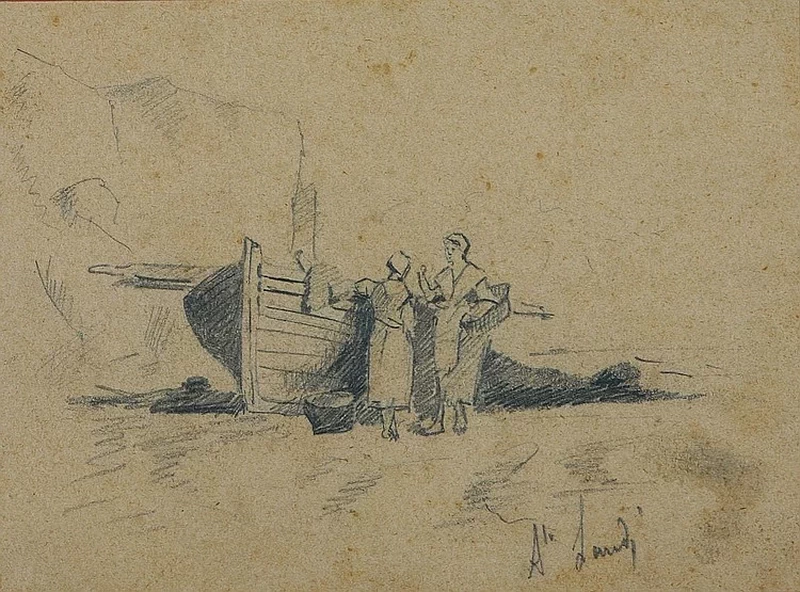  11-Angelo Landi-Donne e barca 